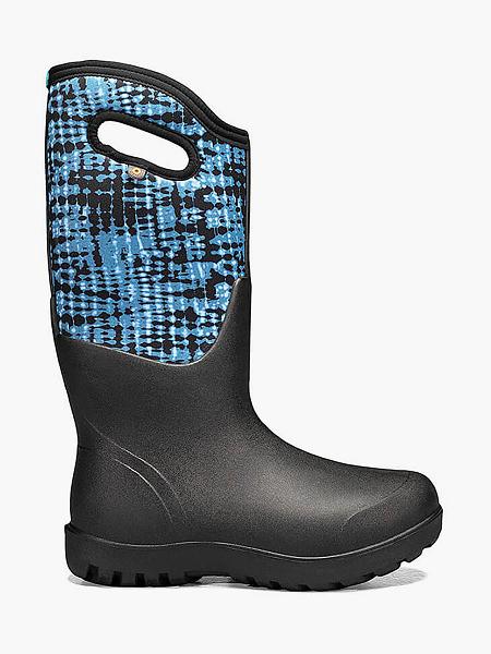 BOGS Boots Deutschland - Neo-Classic Tall Tie Dye Winterstiefel Damen Blau Multi DE93168